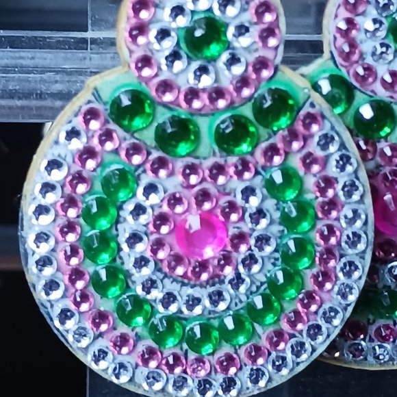 Handcrafted earrings bubbles - Picture 2 of 2